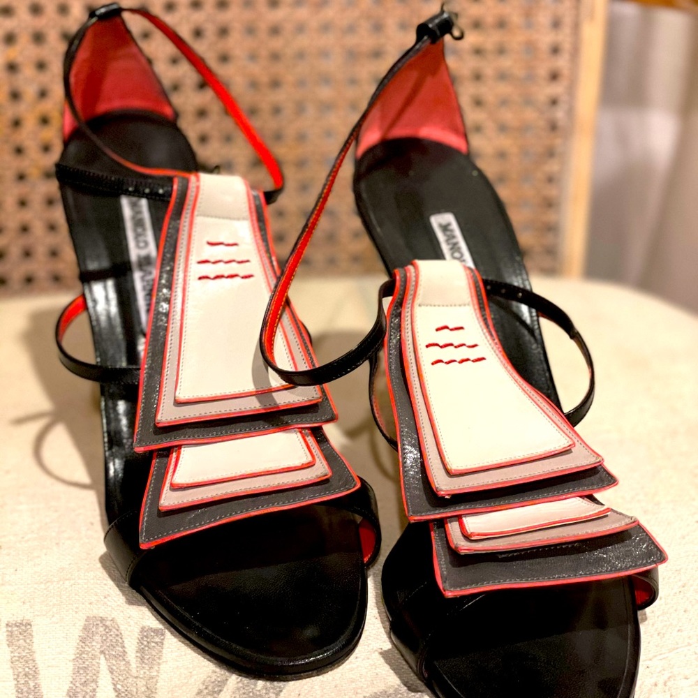 Manolo Blahnik Strappy Heel Sandal